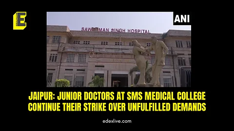 Jaipur: Junior doctors at SMS Medical College continue their strike over unfulfilled demands