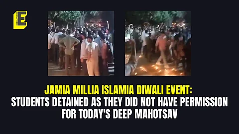 Jamia Millia Islamia Diwali event: Students detained as they did not have permission for today's Deep Mahotsav