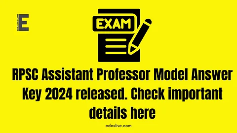 RPSC Assistant Professor Model Answer Key 2024 released. Check important details here