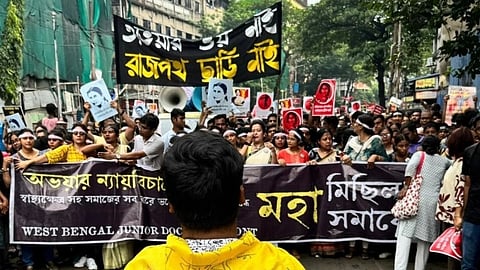 Visuals from today's rally