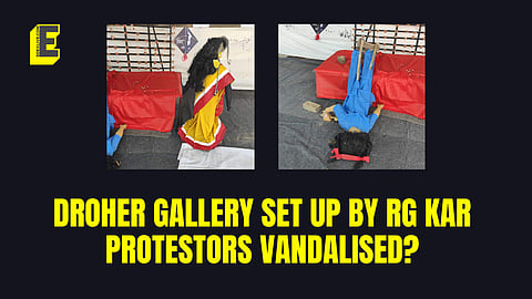 The gallery was set up on Saturday, November 9