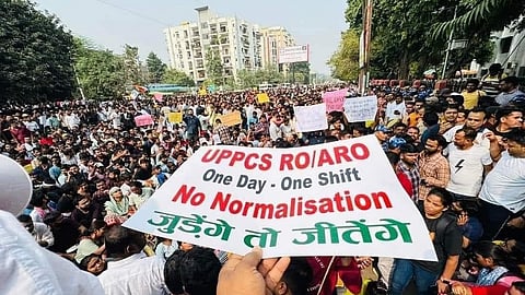 UPPSC aspirants protest
