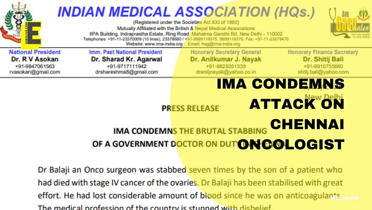 IMA condemns attack on Chennai oncologist