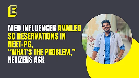 Med influencer Dr Anuj Pachhel found to be from SC category; "So what," ask netizens