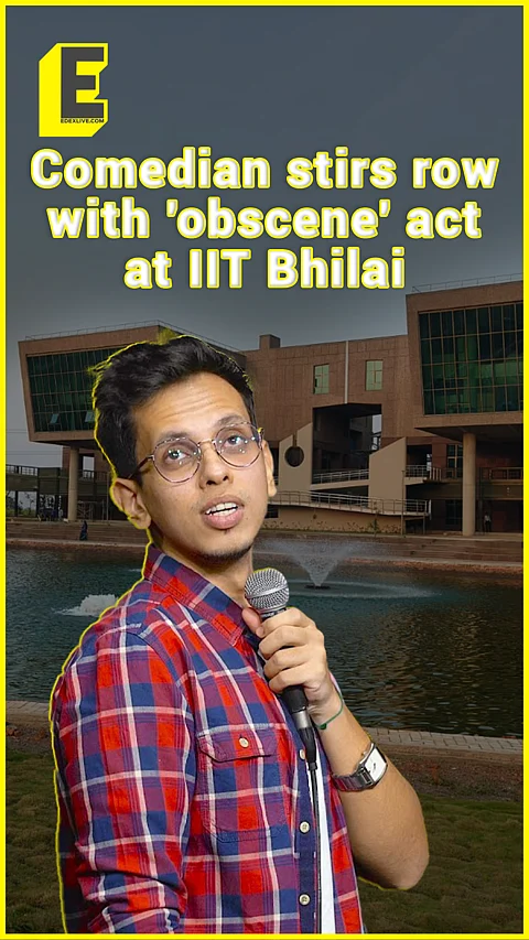 Stand-up comedian Yash Rathi’s 'obscene' act at IIT Bhilai gets him in trouble with the police | WATCH