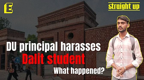 Dalit student faces verbal, physical harassment at hands of DU principal | Listen to him