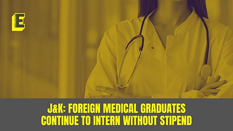 Medical interns in J&K have been working without stipends for over 6 months