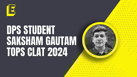 Meet Saksham Gautam, the topper of CLAT 2024