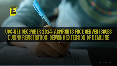 UGC-NET December 2024 examination registrations end today.