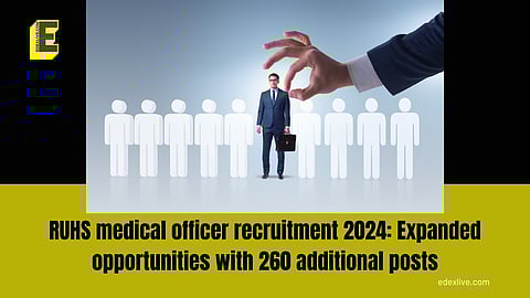 RUHS medical officer recruitment 2024