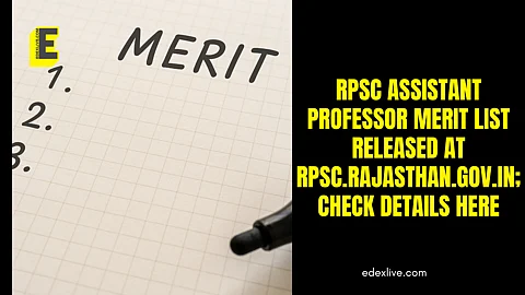 RPSC assistant professor merit list released at rpsc.rajasthan.gov.in; check details here