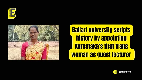 Ballari university scripts history by appointing Karnataka’s first trans woman as guest lecturer
