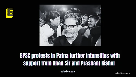 Prashant Kishor at BPSC protests