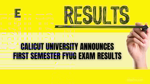 Calicut University FYUG results