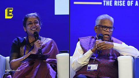 Dr Ujwala Chakradeo, VC, SNDT Women’s University, Mumbai and Prof Basuthkar J Rao, Vice-Chancellor, University of Hyderabad