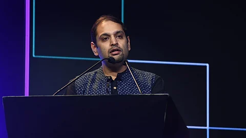 Tanuj Bhojwani, Head, People + AI in a session chaired by Kaveree Bamzai, Senior Journalist at ThinkEdu Conclave 2025 on January 28, 2025. 