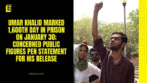 Umar Khalid marked 1,600th day in prison
