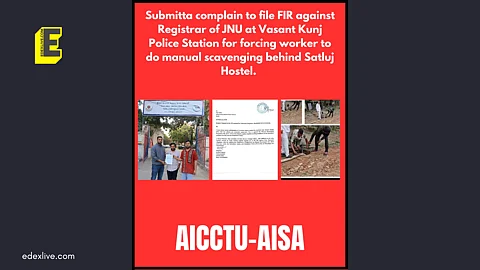 Manual scavenging incident at JNU sparks outrage; student body files complaint