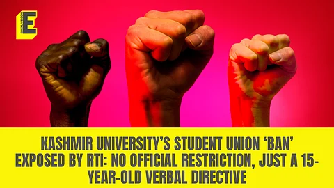 Kashmir University’s student union ‘ban’ exposed by RTI: No official restriction, just a 15-year-old verbal directive