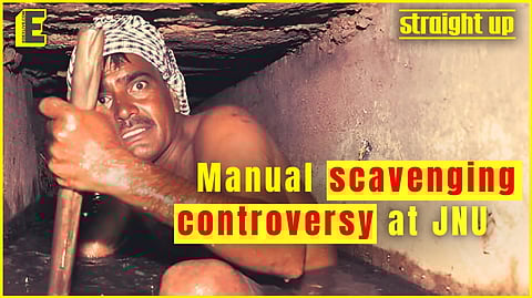 JNU manual scavenging controversy — student groups demand accountability | WATCH