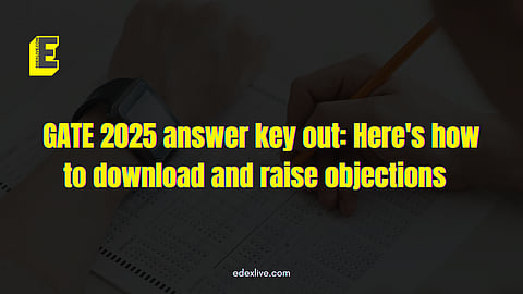 GATE 2025 answer key out