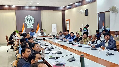 Visuals from District Health Committee on Thursday