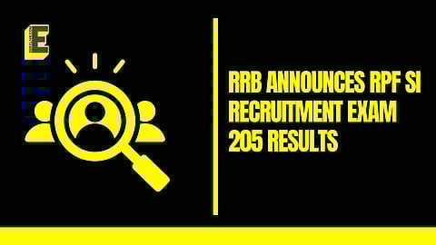 RRB RPF SI recruitment 