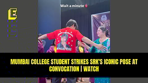 Mumbai college student strikes SRK's iconic pose