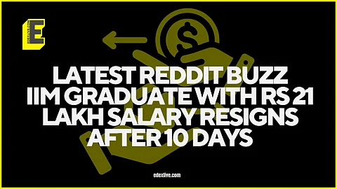 Latest Reddit buzz: IIM graduate with Rs 21 lakh salary resigns after 10 days