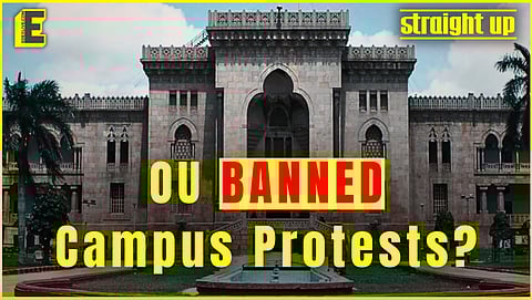 Protests banned in Osmania University or did administration take a U-turn? | Student speaks