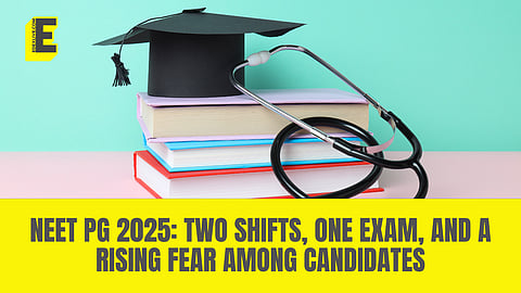 The main issue troubling NEET PG aspirants is not the two-shift format itself, but the way normalisation is handled.