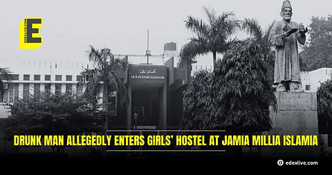 Jamia: Drunk man allegedly enters girls’ hostel; students stage protest against security breach