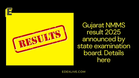 Gujarat NMMS result 2025 announced by state examination board. Details here