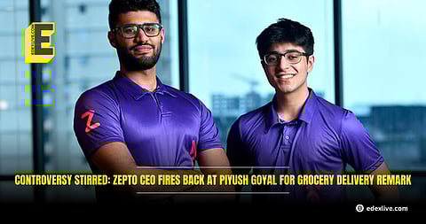 Zepto CEO fires back at Piyush Goyal