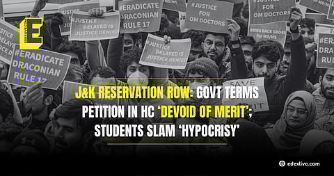 The reservation policy in J&K has sparked widespread uproar in recent months