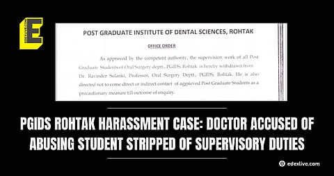 PGIDS Rohtak harassment case