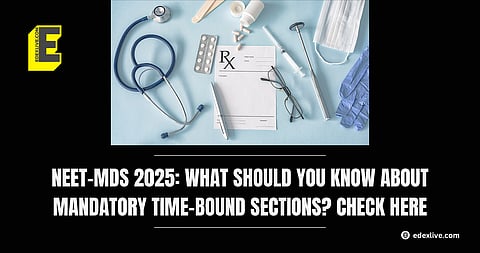 NEET-MDS 2025 mandatory time-bound sections