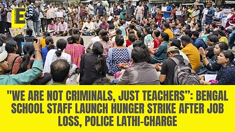 "We are not criminals, just teachers”: Bengal school staff launch hunger strike after job loss, police lathi-charge