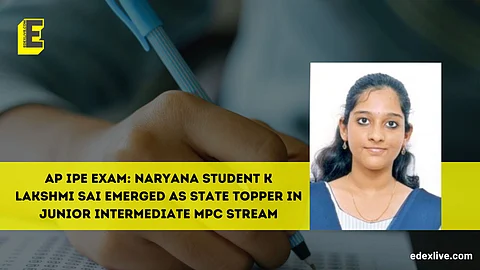 K Lakshmi Sai from Narayana emerges as AP Junior IPE 2025 topper