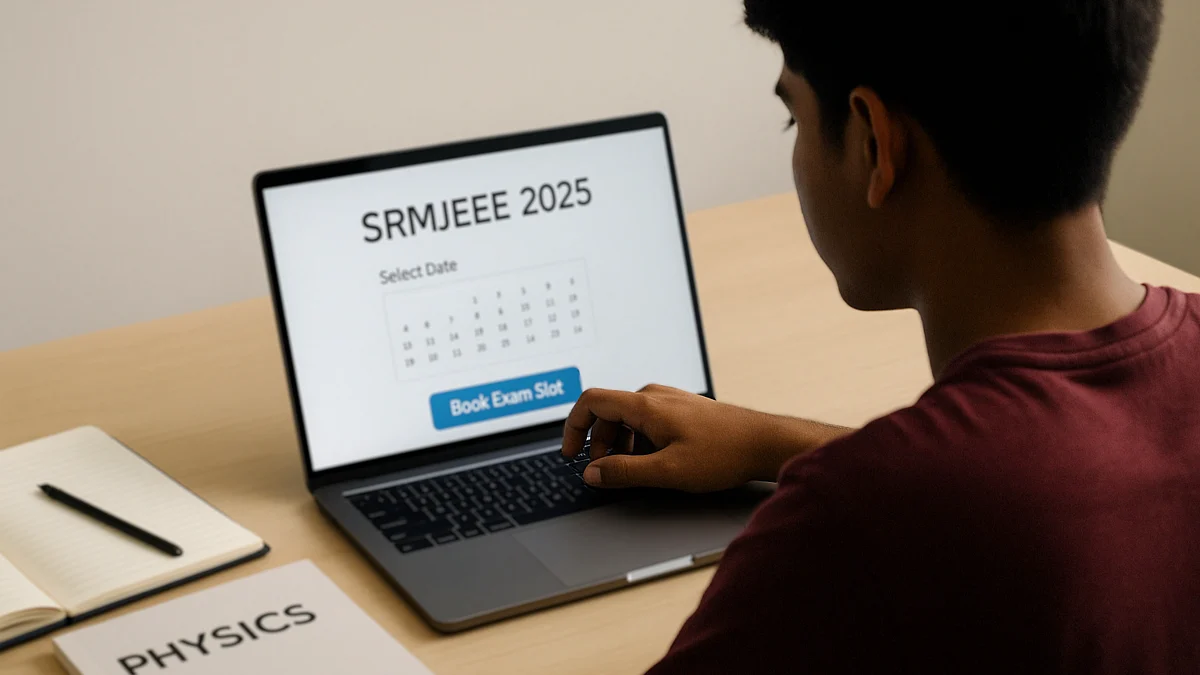 SRMJEEE 2025 aspirants must confirm their preferred exam slot before the 11.00 pm deadline on April 19