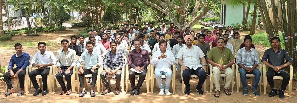 With the students
