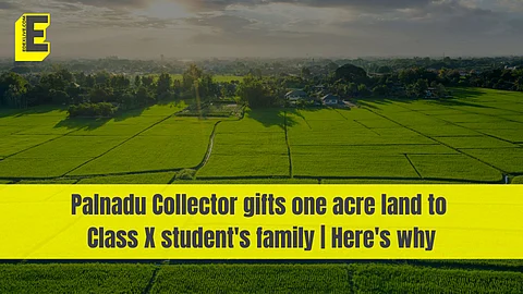 Palnadu Collector gifts one acre land to Class X student's family | Here's why
