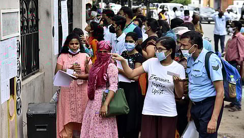 Scenes from a exam centre