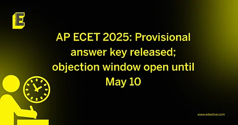AP ECET 2025: Provisional answer key released; objection window open until May 10