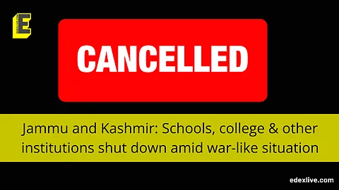 Schools, college & other institutions shut down in Jammu and Kashmir