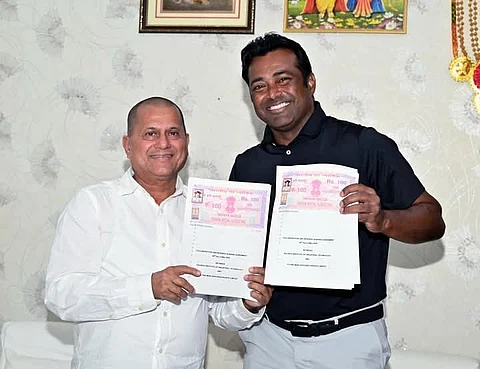 Dr Samanta and Leander Paes