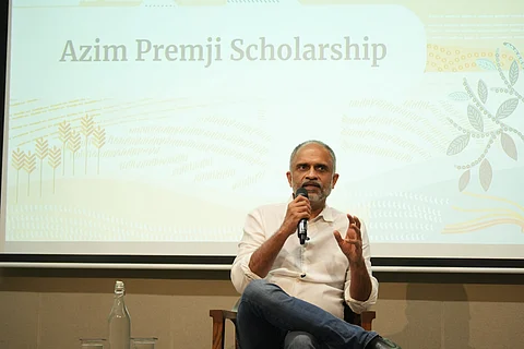 Anurag Behar, CEO of the Azim Premji Foundation, announcing the scholarships