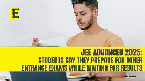 Students share their preparation strategies and plans for upcoming entrance exams while they wait for their JEE Advanced results 