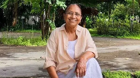 Photo of author and activist Banu Mushtaq
