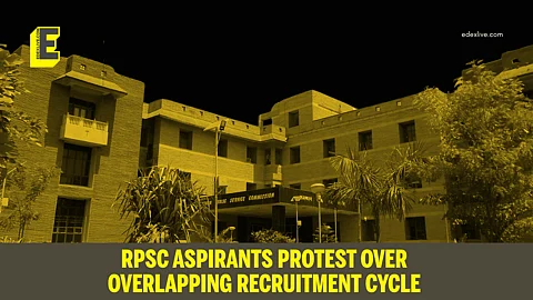 RPSC aspirants protest over “overlapping” recruitment cycle 